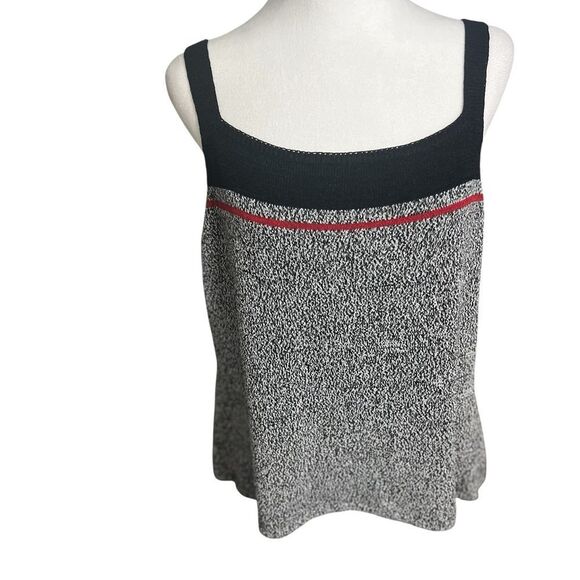 Sigrid Olsen Tank Top Hand Knit Large Square Neck Stretch Vintage Gray Red
Black - Picture 1 of 10